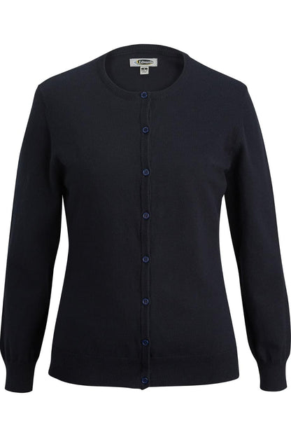 Tri Blend Ladies Jewel Neck Cardigan - 7140