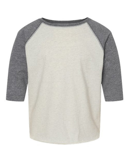 Toddler Baseball Fine Jersey Three-Quarter Sleeve Tee