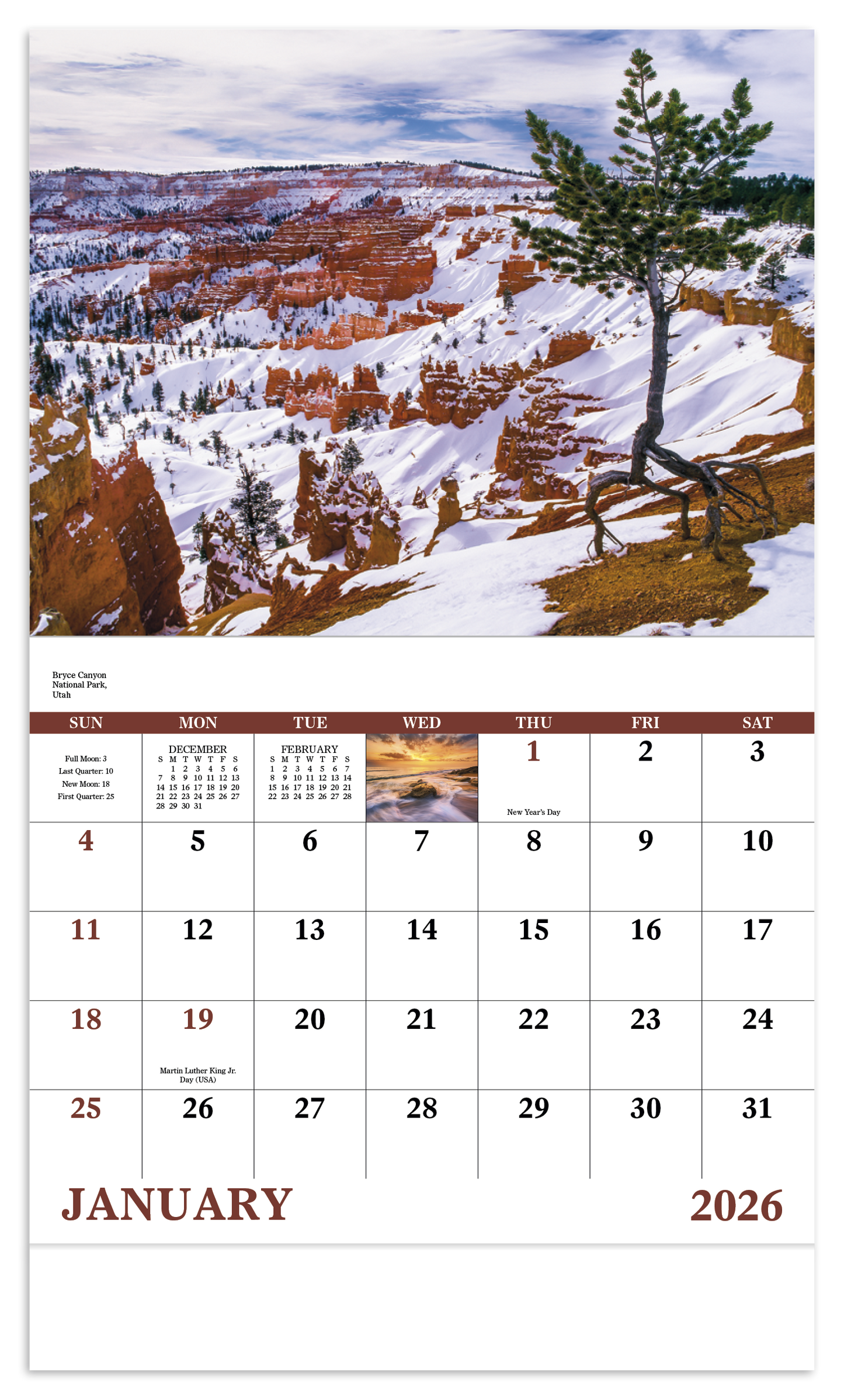 Good Value Landscapes of America  Stapled Calendar-7201