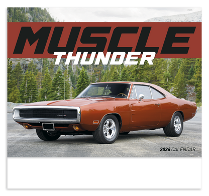 Good Value Muscle Thunder  Stapled Calendar-7205