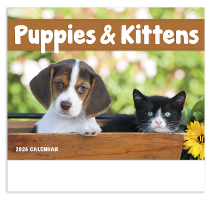Good Value Puppies  Kittens  Stapled Calendar-7207