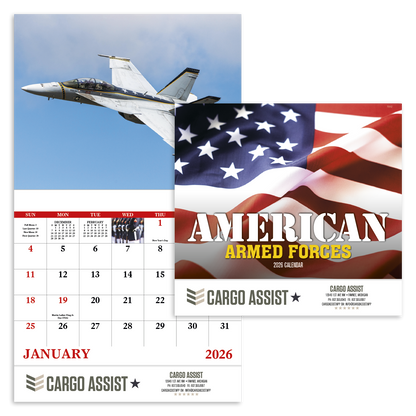 Good Value American Armed Forces  Stapled Calendar-7212