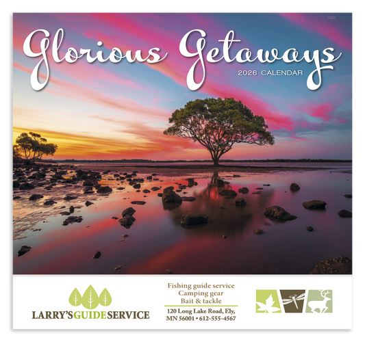 Good Value Glorious Getaways  Stapled Calendar-7225