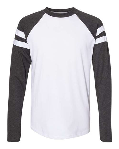 Unisex Fine Jersey Mash Up Long Sleeve Tee