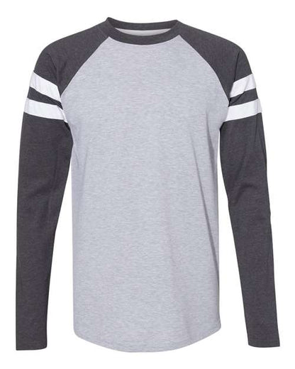 Unisex Fine Jersey Mash Up Long Sleeve Tee