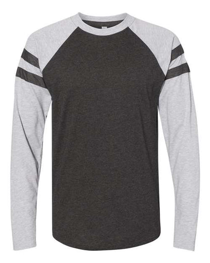 Unisex Fine Jersey Mash Up Long Sleeve Tee