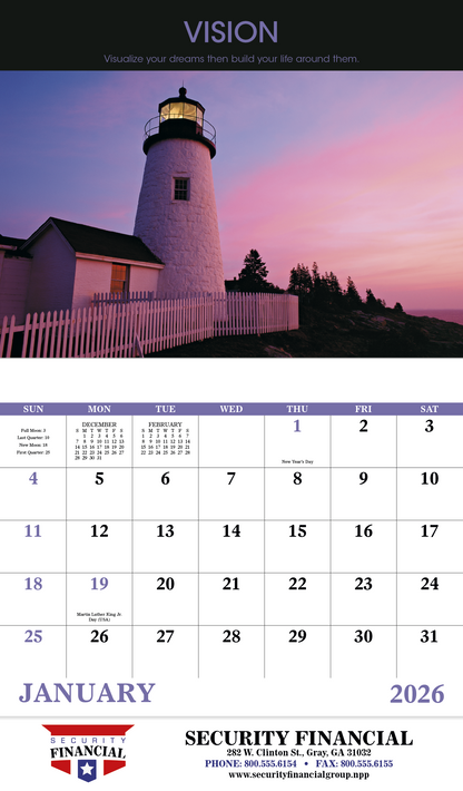 Good Value Motivations  Stapled Calendar-7228