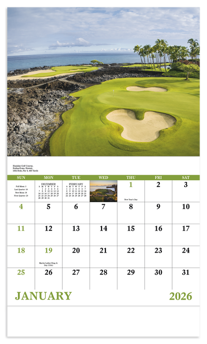 Good Value Fairways  Greens  Stapled Calendar-7229
