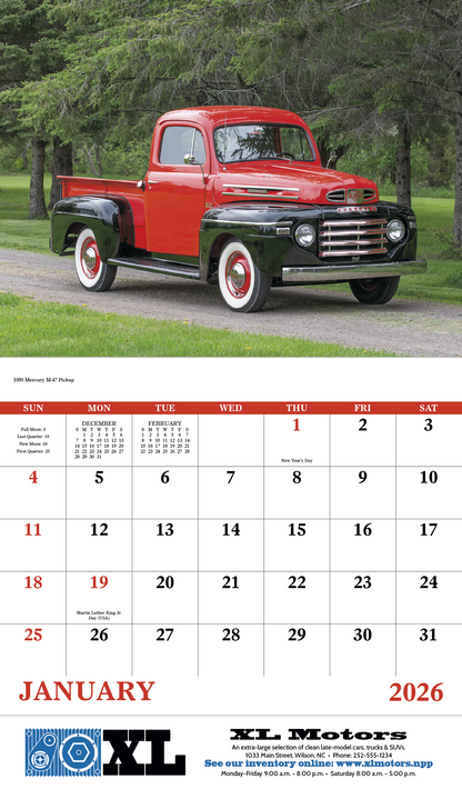 Good Value Treasured Trucks  Stapled Calendar-7237