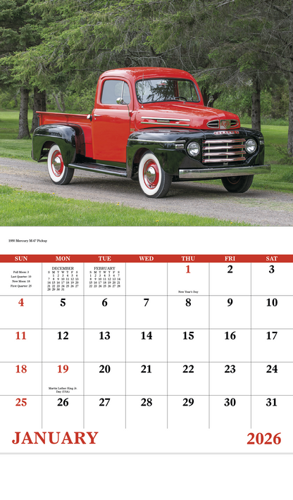 Good Value Treasured Trucks  Stapled Calendar-7237