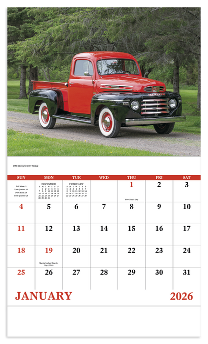 Good Value Treasured Trucks  Stapled Calendar-7237