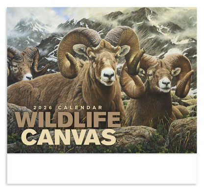 Good Value Wildlife Canvas  Stapled Calendar-7238