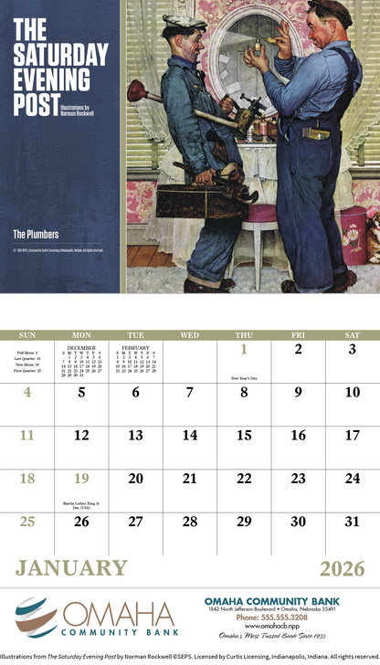 Good Value  The Saturday Evening Post Illustrations by Norman Rockwell  Stapled Calendar-7239