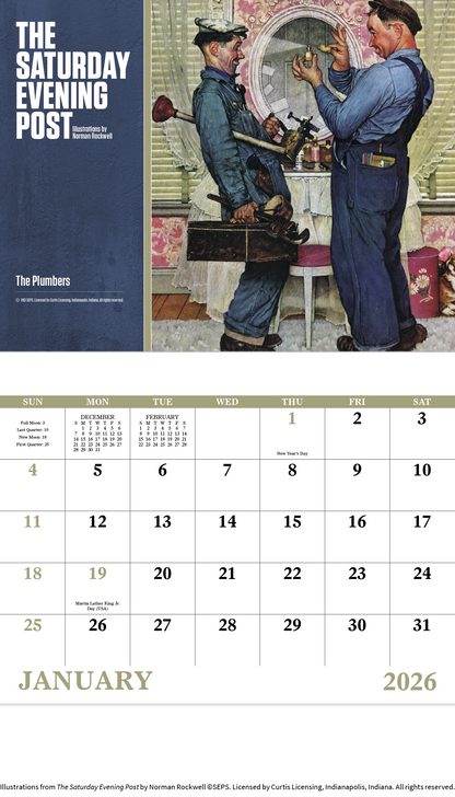 Good Value  The Saturday Evening Post Illustrations by Norman Rockwell  Stapled Calendar-7239