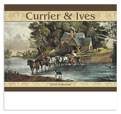Good Value Currier  Ives  Stapled Calendar-7241