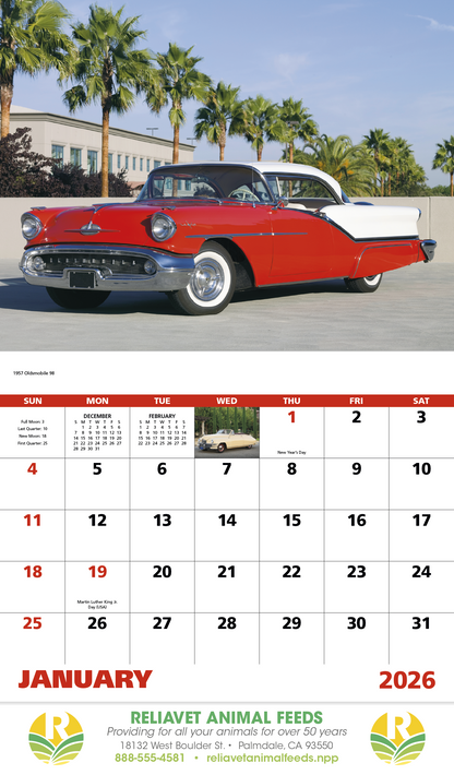 Good Value Classic Autos  Stapled Calendar-7242