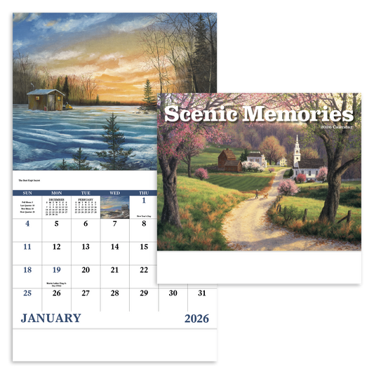 Good Value Scenic Memories  Stapled Calendar-7246