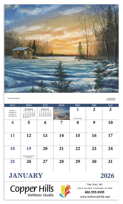 Good Value Scenic Memories  Stapled Calendar-7246