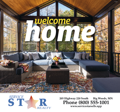 Good Value Welcome Home  Stapled Calendar-7249