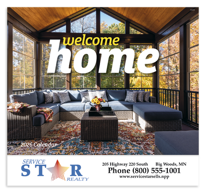 Good Value Welcome Home  Stapled Calendar-7249