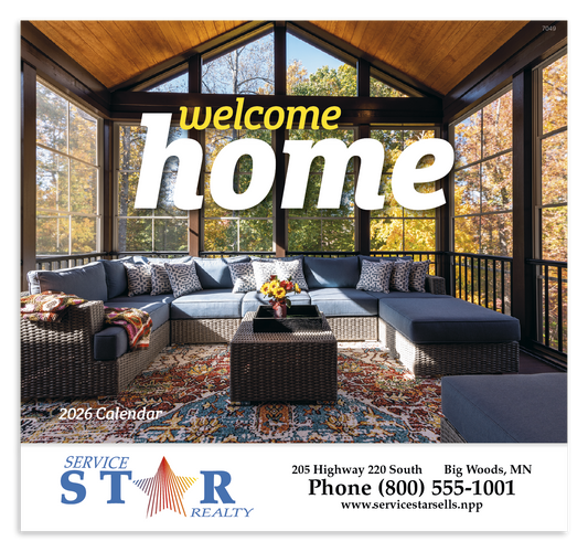 Good Value Welcome Home  Stapled Calendar-7249