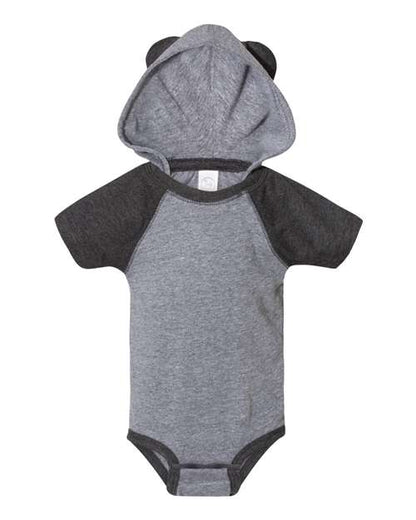 Infant Fine Jersey Raglan Bodysuit with Hood & Ears