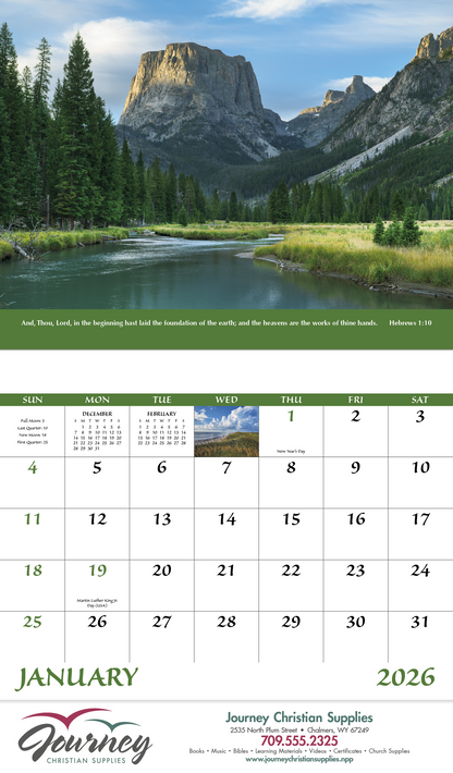 Good Value Everlasting Word  Stapled Calendar-7255