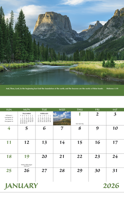 Good Value Everlasting Word  Stapled Calendar-7255