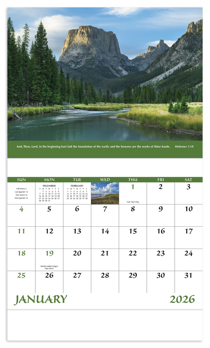 Good Value Everlasting Word  Stapled Calendar-7255