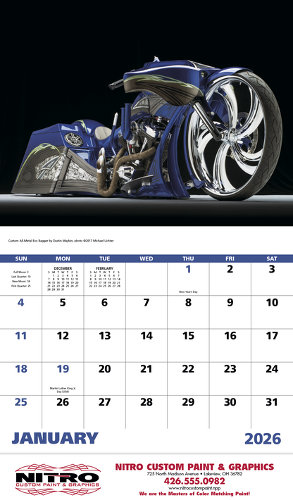 Good Value Motorcycles  Stapled Calendar-7256