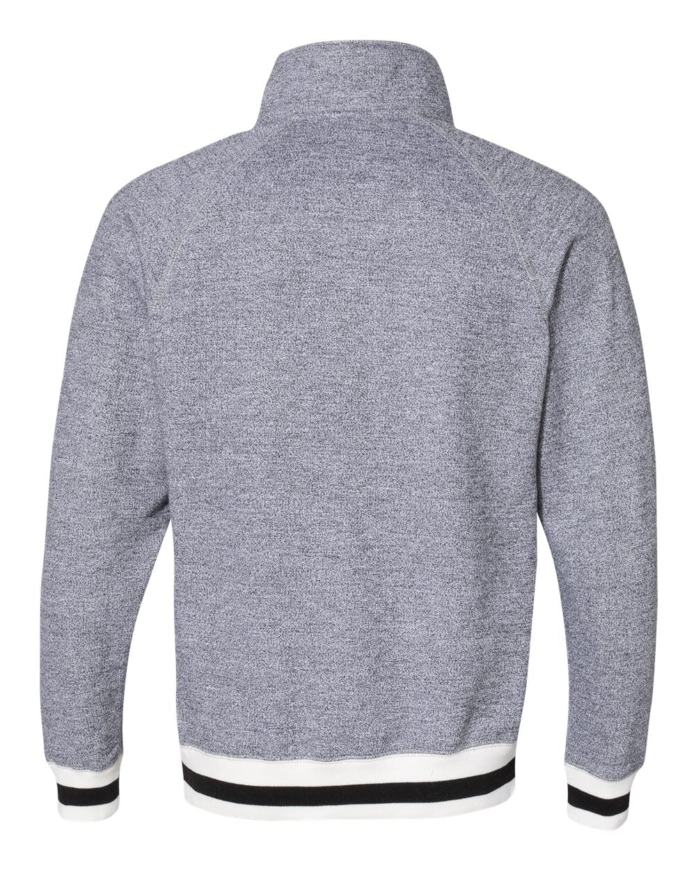 J. America Peppered Fleece Quarter-Zip Sweatshirt - 8703