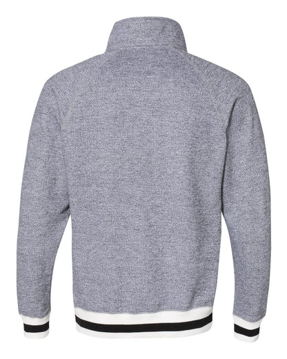 J. America Peppered Fleece Quarter-Zip Sweatshirt - 8703