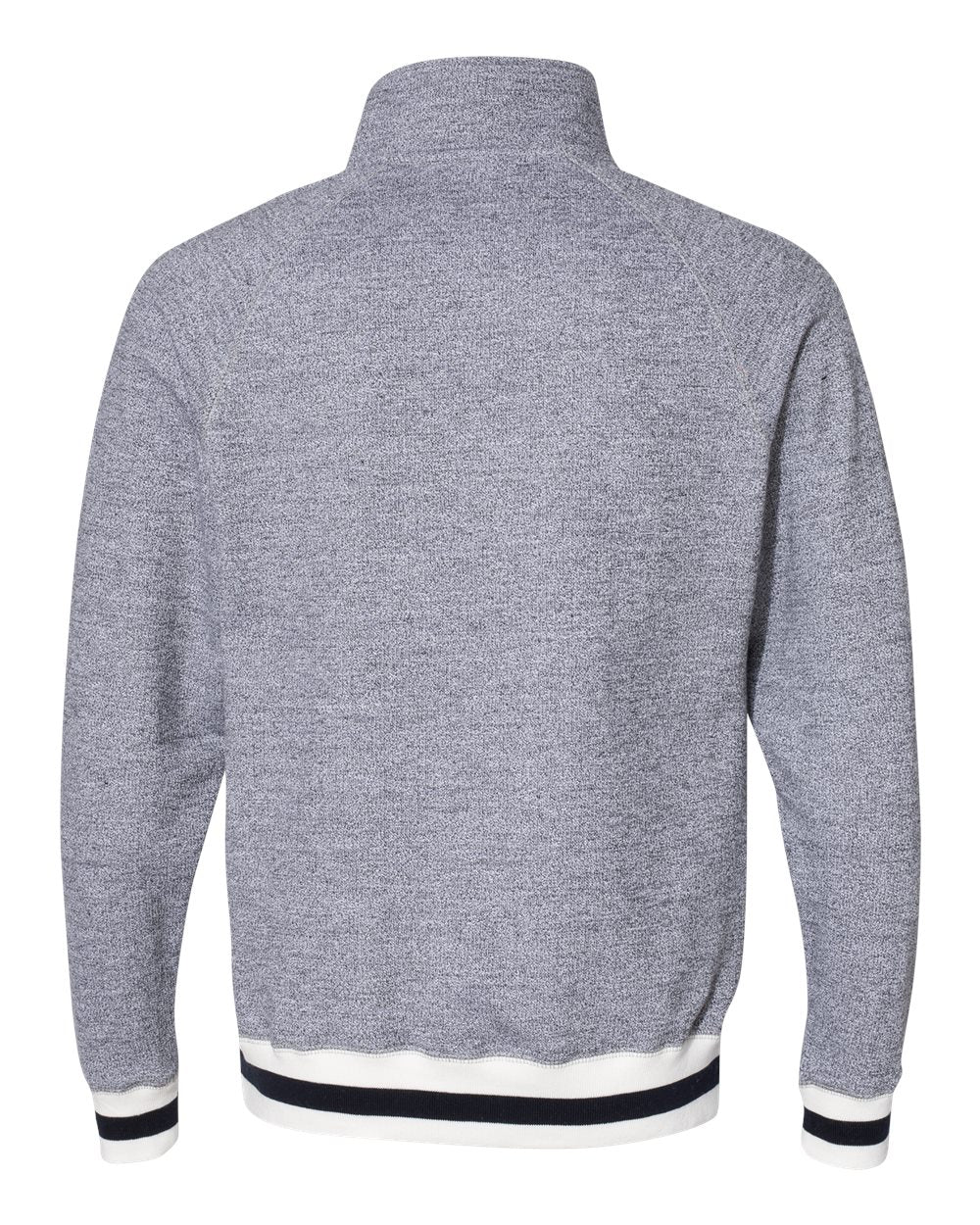 J. America Peppered Fleece Quarter-Zip Sweatshirt - 8703