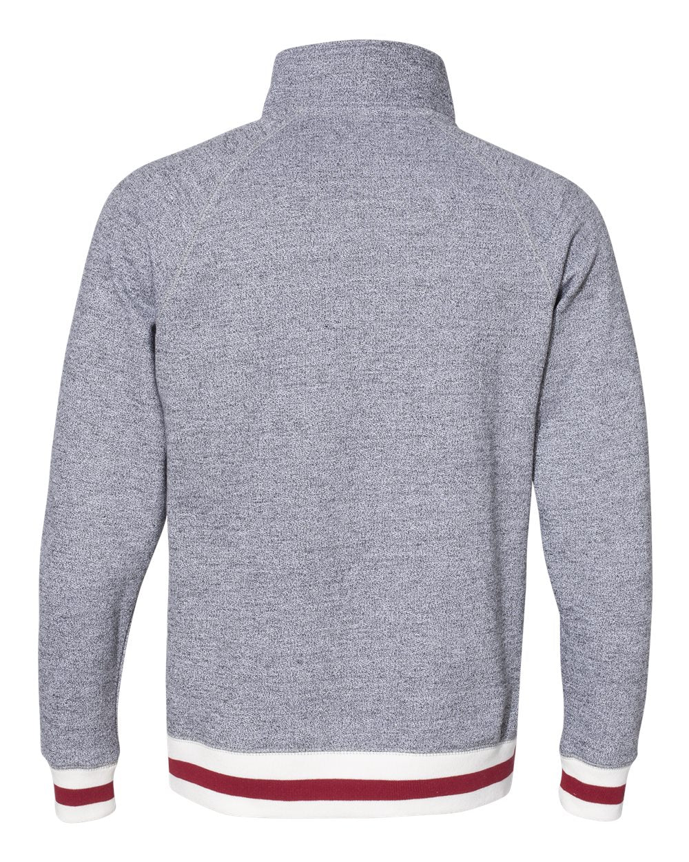 J. America Peppered Fleece Quarter-Zip Sweatshirt - 8703