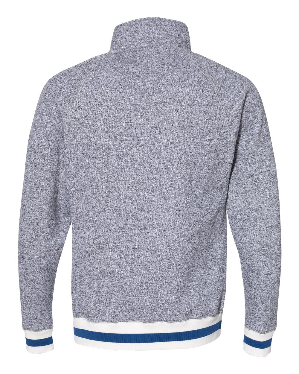J. America Peppered Fleece Quarter-Zip Sweatshirt - 8703