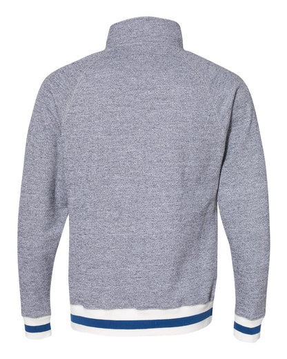 J. America Peppered Fleece Quarter-Zip Sweatshirt - 8703