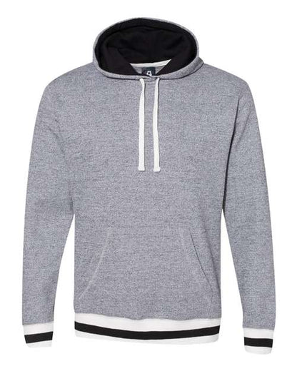 Unisex Peppered Fleece Lapover Hooded Sweatshirt