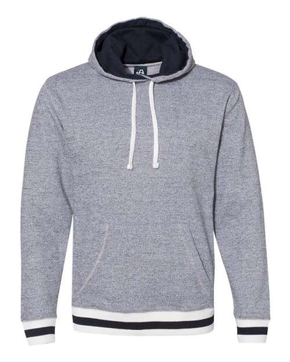 Unisex Peppered Fleece Lapover Hooded Sweatshirt