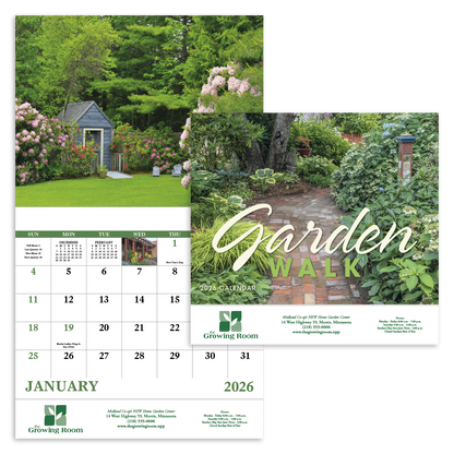 Good Value Garden Walk  Stapled Calendar-7277