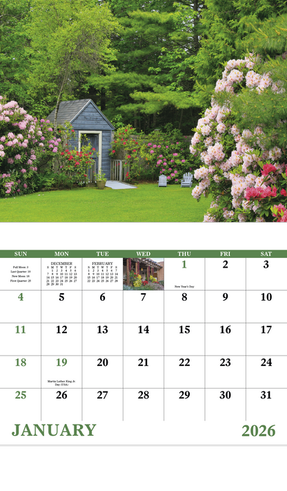 Good Value Garden Walk  Stapled Calendar-7277