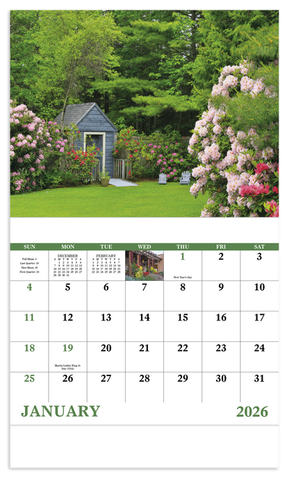Good Value Garden Walk  Stapled Calendar-7277
