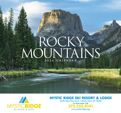 Good Value Rocky Mountains  Stapled Calendar-7278