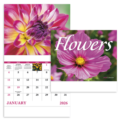 Good Value Flowers  Stapled Calendar-7280