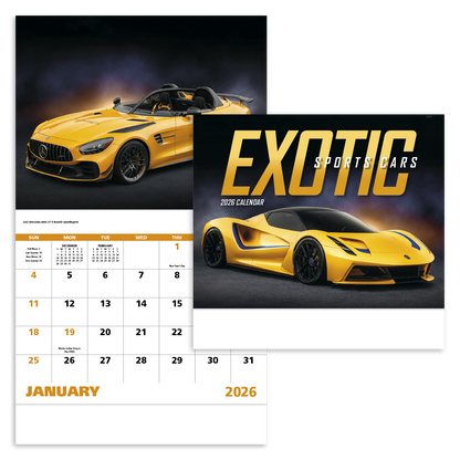 Good Value Exotic Sports Cars  Stapled Calendar-7281