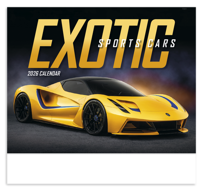 Good Value Exotic Sports Cars  Stapled Calendar-7281