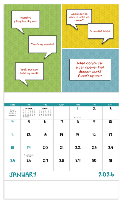 Good Value Dad Jokes  Stapled Calendar-7282