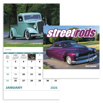 Good Value Street Rods  Stapled Calendar-7283