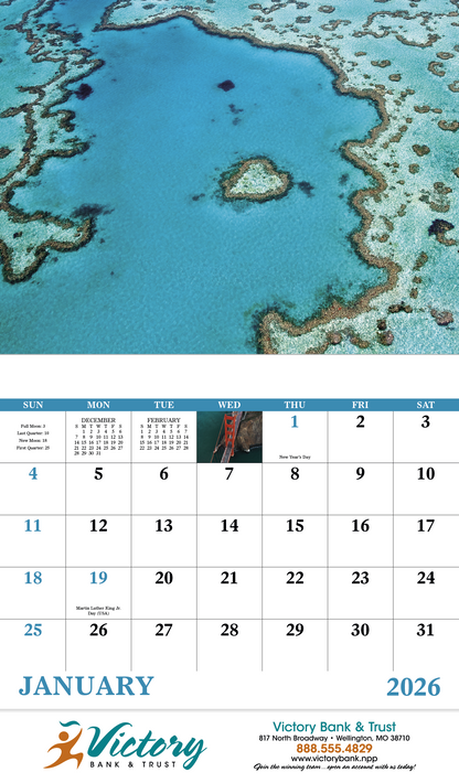 Good Value View from Above  Stapled Calendar-7284