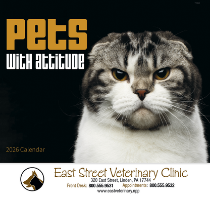Good Value Pets with Attitude  Stapled Calendar-7286