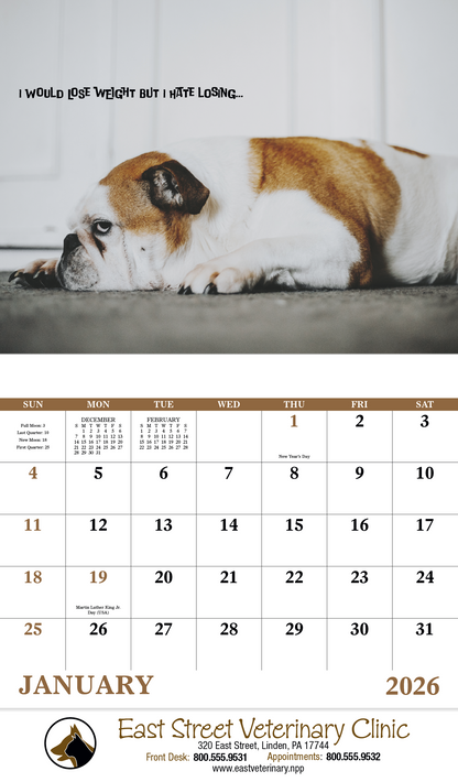 Good Value Pets with Attitude  Stapled Calendar-7286